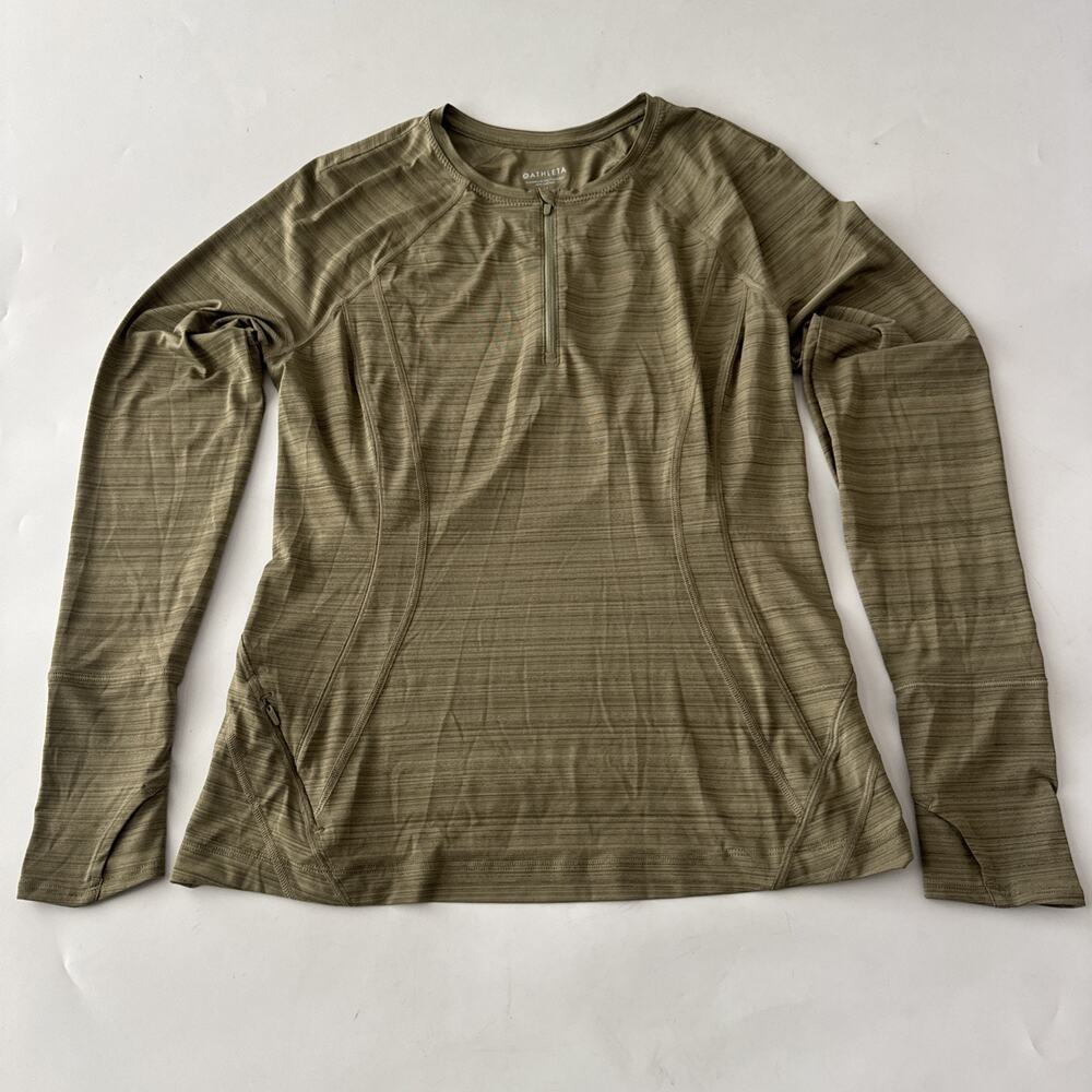Athleta Pacifica Illume UPF Fitted Shirt Womens Size Medium Thumb Hole